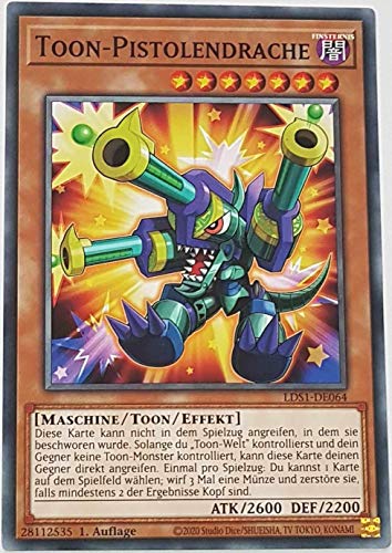 Toon-Pistolendrache Common LDS1-DE064 - Legendary Duelists: Season 1 - mit GamersHeaven Cardboard Guard von GAMERSHEAVEN