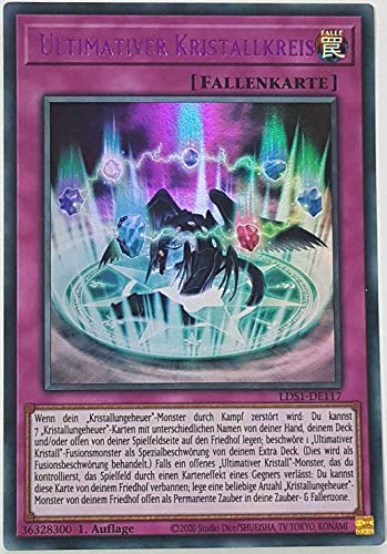 Ultimativer Kristallkreis (lila) Colorful Ultra Rare LDS1-DE117 - Legendary Duelists: Season 1 - mit GamersHeaven Cardboard Guard von GAMERSHEAVEN