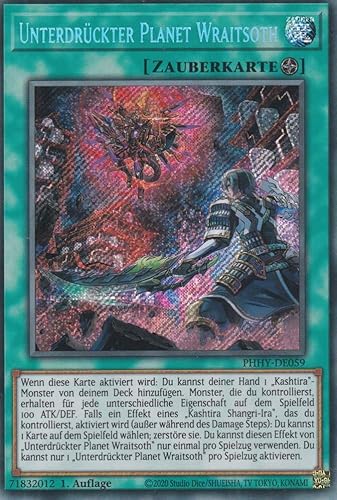 Unterdrückter Planet Wraitsoth Secret Rare PHHY-DE059 - Photon Hypernova - mit GamersHeaven Cardboard Guard von GAMERSHEAVEN