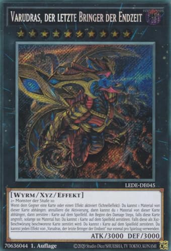 Varudras, der letzte Bringer der Endzeit Secret Rare LEDE-DE045 - Legacy of Destruction Karte - mit GamersHeaven Cardboard Guard von GAMERSHEAVEN