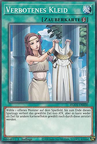 Verbotenes Kleid Common EGO1-DE030 - Egyptian God Deck Obelisk Karte - mit GamersHeaven Cardboard Guard von GAMERSHEAVEN