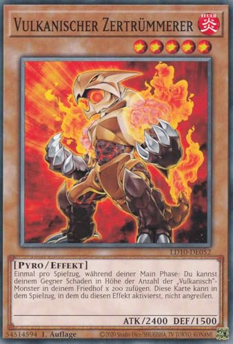 Vulkanischer Zertrümmerer Common LD10-DE052 - Legendary Duelists Soulburning Volcano Karte - mit GamersHeaven Cardboard Guard Vulkanischer Zertrümmerer Common LD10-DE052 - Legendary Duelists Soulburning Volcano Karte - mit GamersHeaven Cardboard Guard von GAMERSHEAVEN