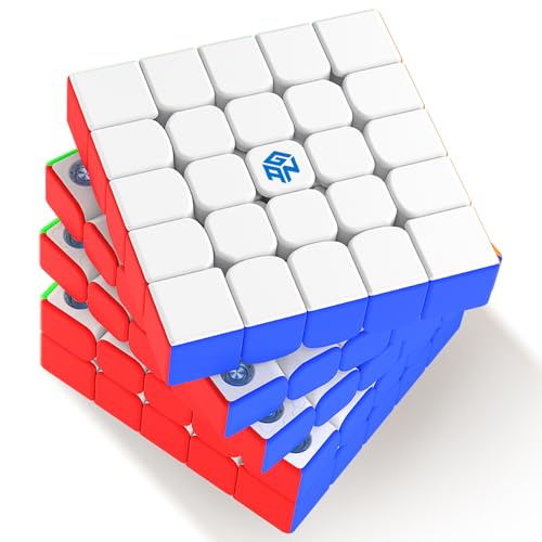 GAN 562 Zauberwürfel Profi 5x5，Speed Cube mit Doppelschichtdesign & Omnidirektionales Kernpositionierungsdesign & Gewicht 124g, Magic Cube für Kinder Erwachsene-2024 Flagship (Frosted Coated) von GAN