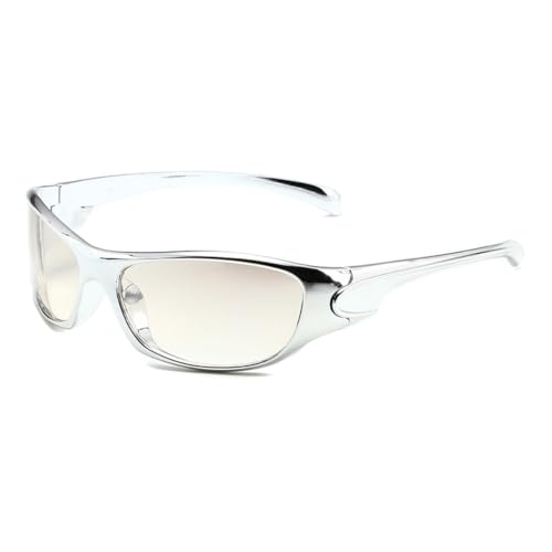 GANYKQ Futuristische Vintage-Brille für Mädchen, Hiphop-Trend, Nachtclub, Party, für Erwachsene und Teenager von GANYKQ