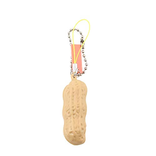 GANYKQ Peanut Toy Squeeze Keychain Extrusion Peanut Toy Stress Relieving Chain Pendant for Keys Backpack von GANYKQ