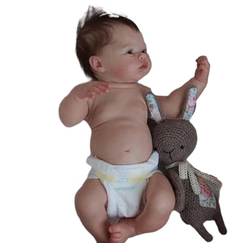 GAOINTELL 19-Zoll Babypuppen Wie Wiedergeborene Spielzeuge Geburtstagsgeschenk Echte SoftTouching Säuglinge Mit 3D Hautvenen Und Offenem Augenspielzeug Interaktives Spielzeug von GAOINTELL