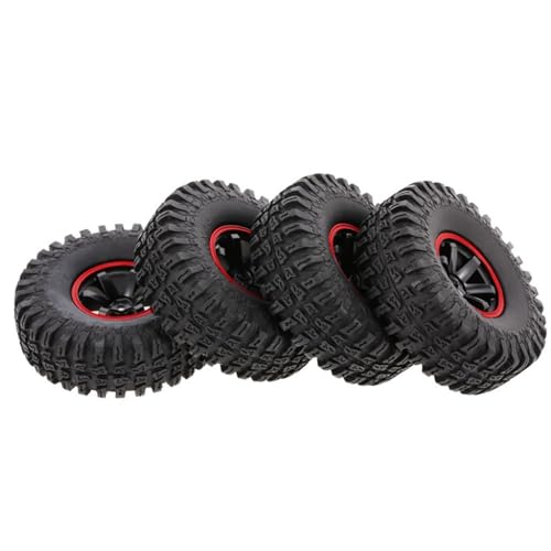 GAOINTELL 4PCS 1 9'' R/C Gummi Beadlock Rad Reifen Rad Für All Terrain Kompatibler Für 1:10 Fernbedienung SCX10 T Zubehör Zubehör Und Teile 1/10 Skala Drift Crawler 1/10 Skala von GAOINTELL