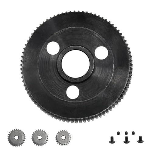 GAOINTELL Metall 76T 83T 90T Stirnrad Mit 25T/27T Ritzel Zahnradsätze Für 1/10 2WD Teile Getriebe Zubehör Ersatz Stirnräder Metall von GAOINTELL