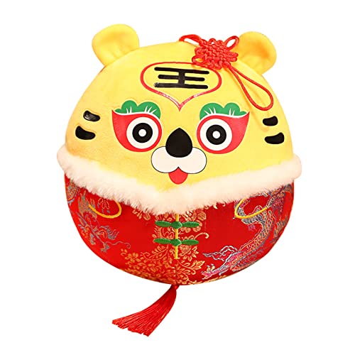 GAOINTELL Plüsch Tiger Spielzeug 2022 Chinesisches Neujahrs Sternzeichentier Ausgestopfter Tiger Glücksbringer Ornamente Kindergeschenke Plüsch Tiger Spielzeug Für Mädchen Jungen Kinder Kleinkinder von GAOINTELL