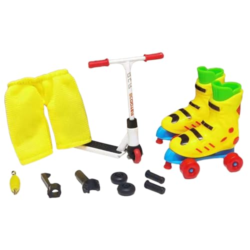 GAOINTELL Professionelle Finger Scooter Finger Rollschuhe Spielzeug Für Kinder Dekompression Fingerboard Parks Wettbewerbe Spielzeug Finger Skateboard Mädchen Finger Skateboard Rampe Set von GAOINTELL