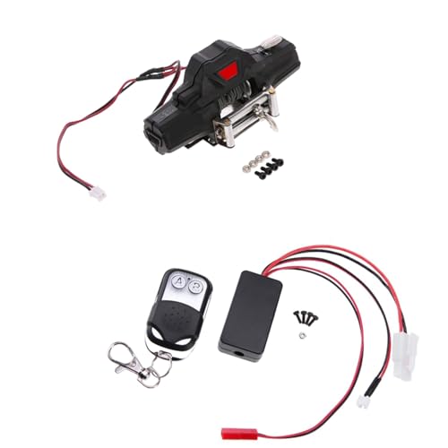 GAOINTELL R/C Elektrische Winde Für W/Controller Empfänger Simulation Spielzeug Zubehör Teil Von Hobby S Winde Fairlead 1/10 Haken Winde Controller Warn Winde Kit Winde 1/10 von GAOINTELL