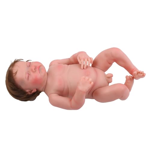 GAOINTELL Realistische Reborns Baby 18 Zoll Säuglingssilikonkörper Junge Mädchen Baby Keine Kleidung Und Zubehör Geschenkset Reborns Junge Mädchen Silikon Ganzkörper Niedlicher Realistischer Look von GAOINTELL