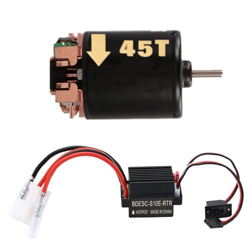 Präzisions Geschwindigkeitsregelung Mit Bürstenmotor 60 A Für 1/10 Redcat Scx10 D90 HPI Crawler Fernbedienungsauto Leistungsstarker Ausgang Präzise Geschwindigkeitsregelung Bürstenmotor Controller Und von GAOINTELL