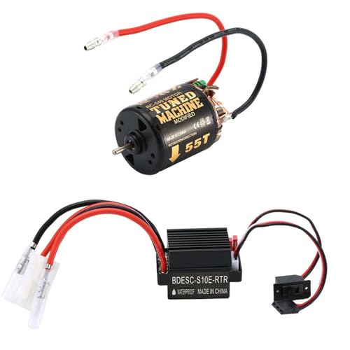 Präzisions Geschwindigkeitsregelung Mit Bürstenmotor 60 A Für 1/10 Redcat Scx10 D90 HPI Crawler Fernbedienungsauto Leistungsstarker Ausgang Präzise Geschwindigkeitsregelung Bürstenmotor Controller Und von GAOINTELL