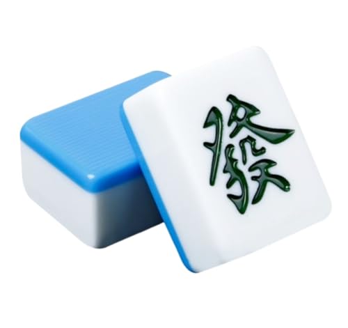 GAOJUNAN Mahjong Fliesen, Chinesisches Mahjong-Spielstein-Set, Chinesisches Mahjong-Spiel for Zuhause, Tragbar, 136 Spielsteine, Klassisches Mahjong-Spielset Chinesisches Mah Jong(40mm) von GAOJUNAN