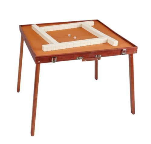 GAOJUNAN Mahjong Fliesen, Mahjong-Set Mit 144 Spielsteinen Und Mah-Jongg-Tisch, Traditionelles Spiel, Professionelles Chinesisches Mahjong-Set Chinesisches Mah Jong(Beige) von GAOJUNAN