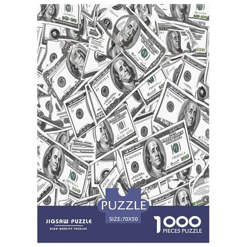 100 Banknoten Dollar Puzzles 1000-teilige Schwer Puzzle Spielzeug Lernspiel Impossible Herausforderungsspielzeug Für Erwachsene Und Kinder in Bewährter 70x50cm/1000pcs 100 Banknoten Dollar Puzzles 1000-teilige Schwer Puzzle Spielzeug Lernspiel Impossible Herausforderungsspielzeug Für Erwachsene Und Kinder in Bewährter 70x50cm/1000pcs von GAOYUCHUN