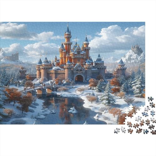 A Castle Puzzle 1000 Teile für Erwachsene Egalus für Liebe und Freund zur Stresslinderung Puzzle Familie oder Kinder Puzzle 1000 Teile (75 x 50 cm) von GAOYUCHUN