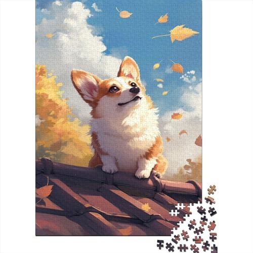 A Corgi 1000 Stück Puzzles Für Erwachsene Teenager Lernspiel Spielzeug Geschenk Puzzle Für Erwachsene Und Kinder Ab 14 Jahren 1000pcs (75x50cm) von GAOYUCHUN