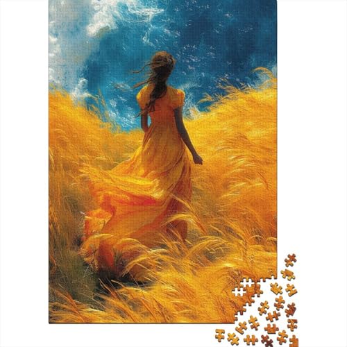 A Field 1000 Teile Puzzle Puzzle Lernspiele Puzzle Holzpuzzle Familie oder Kinder Puzzle 1000 Teile (75 x 50 cm) von GAOYUCHUN