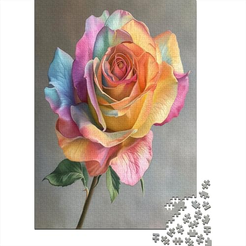 A Rose Puzzle 1000 Teile Für Erwachsene Puzzles Lernspiel Spielzeug Geschenk Puzzle Für Erwachsene Und Kinder Ab 14 Jahren 1000pcs (75x50cm) von GAOYUCHUN