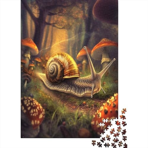 A Snail 500 Teile Puzzle Für Erwachsene Brain Challenge Spielen Character Puzzles Spiel Puzzle Für Erwachsene Und Kinder Ab 14 Jahren 500pcs (52x38cm) von GAOYUCHUN