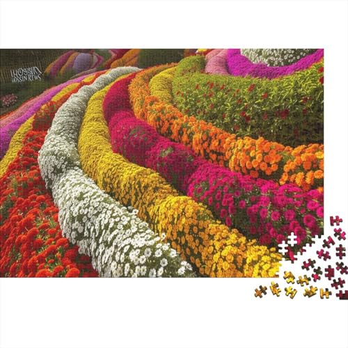 ALI HOSSIN and RTWS Flowers 1000 Stück Puzzles Lernspiel Spielzeug Geschenk Geschicklichkeitsspiel Für Die Ganze Familie Puzzle Für Erwachsene Und Kinder Ab 14 Jahren 1000pcs (75x50cm) von GAOYUCHUN