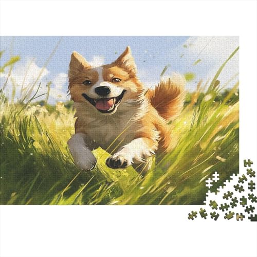 Akita Hund 1000 Teile,Impossible Puzzle,Geschicklichkeitsspiel Für Die Ganze Familie, Erwachsenen Puzzlespiel Puzzel 1000pcs (75x50cm) von GAOYUCHUN