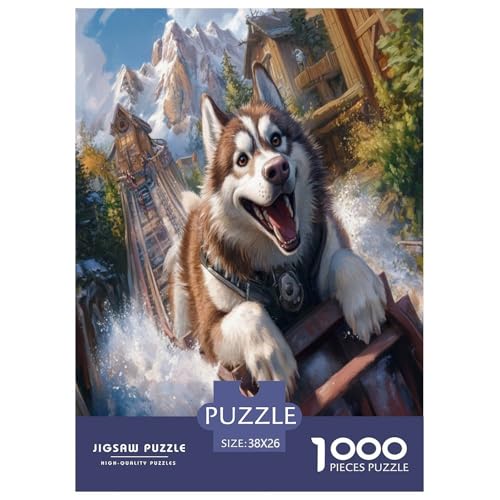 Alaskanische Malamute Puzzle 1000-teilige Schwer Puzzle Spielzeug Pädagogisches Spiel Impossible Herausforderungsspielzeug Für Erwachsene Und Kinder in Bewährter 38x26cm/1000pcs Alaskanische Malamute Puzzle 1000-teilige Schwer Puzzle Spielzeug Pädagogisches Spiel Impossible Herausforderungsspielzeug Für Erwachsene Und Kinder in Bewährter 38x26cm/1000pcs von GAOYUCHUN