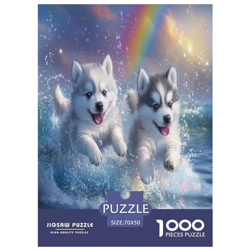 Alaskanische Malamute Puzzle 1000-teilige Schwer Puzzle Spielzeug Pädagogisches Spiel Impossible Herausforderungsspielzeug Für Erwachsene Und Kinder in Bewährter 70x50cm/1000pcs Alaskanische Malamute Puzzle 1000-teilige Schwer Puzzle Spielzeug Pädagogisches Spiel Impossible Herausforderungsspielzeug Für Erwachsene Und Kinder in Bewährter 70x50cm/1000pcs von GAOYUCHUN