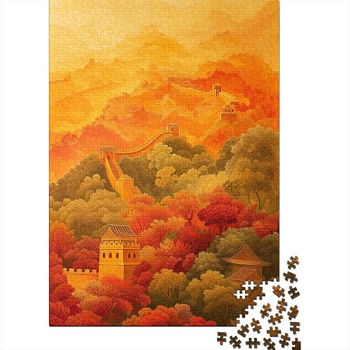 Ancient Painting Puzzle 1000 Teile für Erwachsene Einzigartige Wohnkultur Und Geschenke Für Zuhause Holzpuzzle Familie Oder Kinder Puzzle 1000 Teile (75 x 50 cm) von GAOYUCHUN