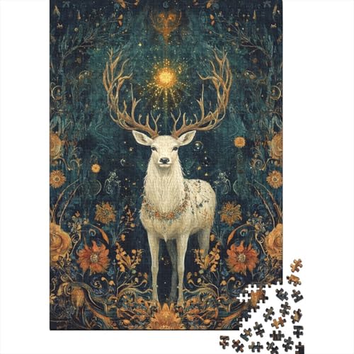 Antlers Puzzle 1000 Teile Erwachsene Lernspiel Spielzeug Geschenk Holzpuzzle Erwachsene Für Erwachsene Und Kinder 1000pcs (75x50cm) von GAOYUCHUN