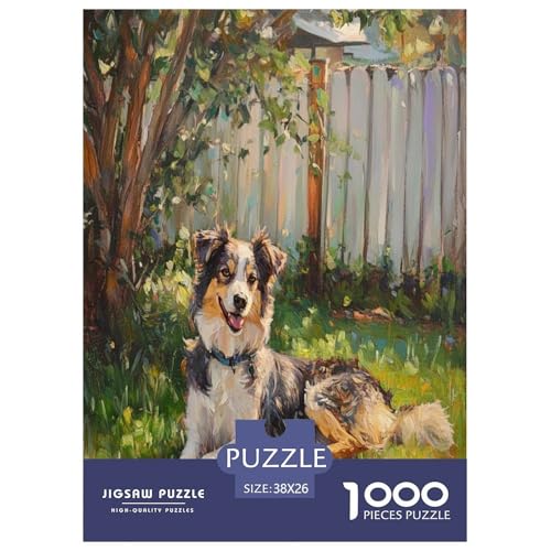 Australischer Schäfer Puzzles 1000 Teile Schwer Puzzle Spielzeug Pädagogisches Spiel Impossible Herausforderung Spielzeug Für Erwachsene Und Kinder in Bewährter 38x26cm/1000pcs Australischer Schäfer Puzzles 1000 Teile Schwer Puzzle Spielzeug Pädagogisches Spiel Impossible Herausforderung Spielzeug Für Erwachsene Und Kinder in Bewährter 38x26cm/1000pcs von GAOYUCHUN