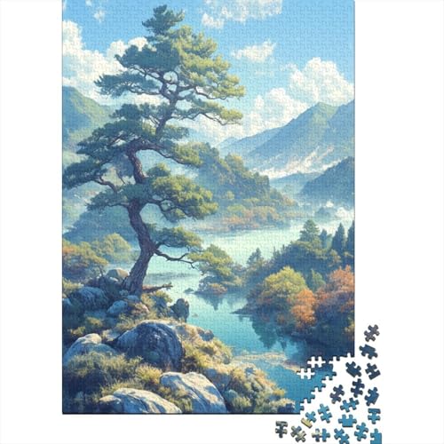 Autumn Lake Puzzle 1000 Teile Erwachsene Lernspiel Spielzeug Geschenk Holzpuzzle Erwachsene Für Erwachsene Und Kinder 1000pcs (75x50cm) von GAOYUCHUN