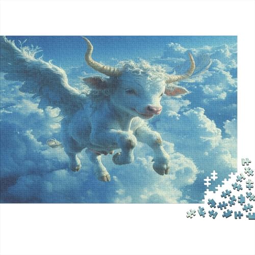 Baby Cow 1000 Teile Puzzle Für Erwachsene EIN Herausforderndes Rätsel Für Erwachsene Und Kinder Ab 12 Jahren 1000pcs (75x50cm) von GAOYUCHUN