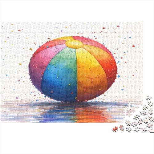 Beach Ball 300 Stück Puzzles Für Erwachsene Teenager Lernspiel Spielzeug Geschenk Moderne Heimdekoration Für Erwachsene Und Kinder Ab 12 Jahren 300pcs (40x28cm) von GAOYUCHUN