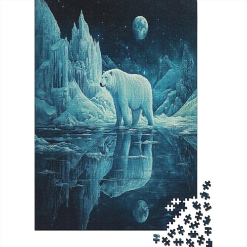 Bear Puzzle 1000 Teile Erwachsene Lernspiel Spielzeug Geschenk Holzpuzzle Erwachsene Für Erwachsene Und Kinder 1000pcs (75x50cm) von GAOYUCHUN