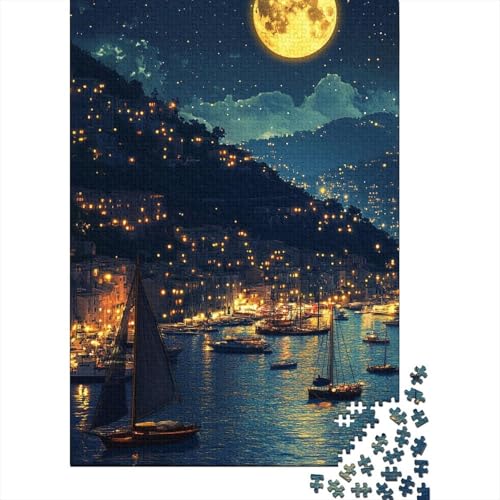 Beautiful City Port 1000 Teile Puzzles Lernspiel Spielzeug Geschenk Puzzle 1000 Teile Puzzles Heim Dekoration Stressabbau-Spielzeug Für Erwachsene Und Kinder Ab 12 Jahren 1000pcs (75x50cm) von GAOYUCHUN