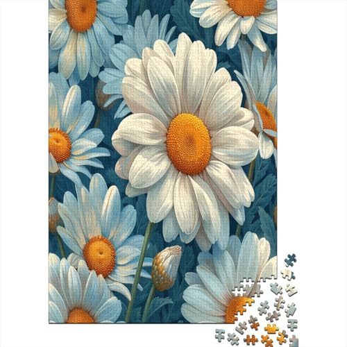 Beautiful Daisies 300 Teile Puzzle Für Erwachsene Geschicklichkeitsspiel Für Die Ganze Familie Für Erwachsene Und Kinder Ab 12 Jahren 300pcs (40x28cm) von GAOYUCHUN