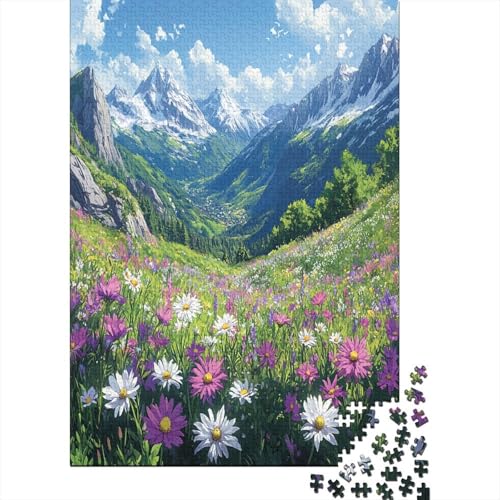 Beautiful Fields 1000 Teile Puzzles Lernspiel Spielzeug Geschenk Puzzle 1000 Teile Holzpuzzles Heim Dekoration Erwachsene Und Kinder Ab 14 Jahren 1000pcs (75x50cm) von GAOYUCHUN