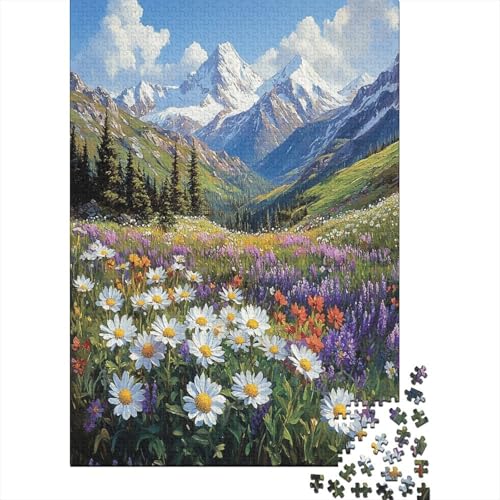 Beautiful Fields 1000 Teile Puzzles Lernspiel Spielzeug Geschenk Puzzle 1000 Teile Puzzles Heim Dekoration Stressabbau-Spielzeug Für Erwachsene Und Kinder Ab 12 Jahren 1000pcs (75x50cm) von GAOYUCHUN