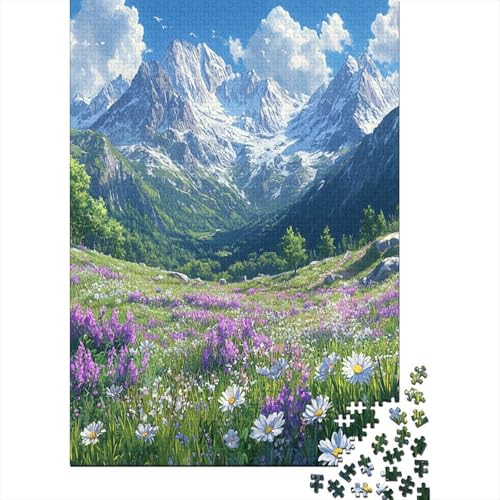 Beautiful Fields Puzzle 1000 Teile Erwachsene Lernspiel Spielzeug Geschenk Holzpuzzle Erwachsene Für Erwachsene Und Kinder 1000pcs (75x50cm) von GAOYUCHUN