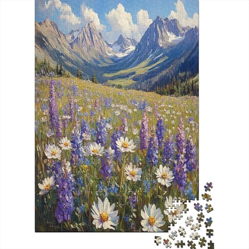 Beautiful Fields Puzzle 1000 Teile ErwachseneStressabbau-Spielzeug Holzpuzzle Erwachsene Herausforderung Für Erwachsene Und Kinder Ab 12 Jahren 1000pcs (75x50cm) von GAOYUCHUN