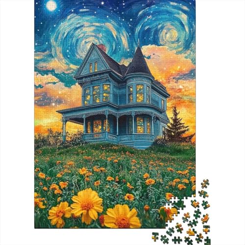 Beautiful House 1000 Teile Puzzles Lernspiel Spielzeug Geschenk Puzzle 1000 Teile Puzzles Heim Dekoration Stressabbau-Spielzeug Für Erwachsene Und Kinder Ab 12 Jahren 1000pcs (75x50cm) von GAOYUCHUN