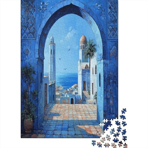 Beautiful Ocean View House Puzzle 1000 Teile Erwachsene Lernspiel Spielzeug Geschenk Holzpuzzles Herausforderung Für Erwachsene Und Kinder Ab 12 Jahren 1000pcs (75x50cm) von GAOYUCHUN