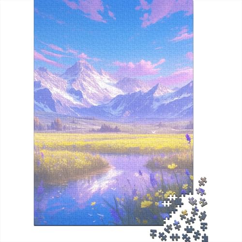 Beautiful Scenery 1000 Teile Puzzles Lernspiel Spielzeug Geschenk Puzzle 1000 Teile Holzpuzzle Erwachsene Herausforderung Erwachsene Und Kinder Ab 14 Jahren 1000pcs (75x50cm) von GAOYUCHUN