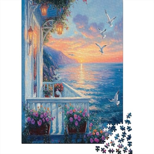 Beautiful Sea Mountains 1000 Stück Puzzles Lernspiel Spielzeug Geschenk Puzzle 1000 Teile Holzpuzzle Erwachsene Herausforderung Erwachsene Und Kinder Ab 14 Jahren 1000pcs (75x50cm) von GAOYUCHUN