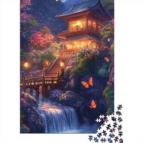 Beautiful Temple 1000 Teile Puzzles Lernspiel Spielzeug Geschenk Puzzle 1000 Teile Puzzles Heim Dekoration Stressabbau-Spielzeug Für Erwachsene Und Kinder Ab 12 Jahren 1000pcs (75x50cm) von GAOYUCHUN