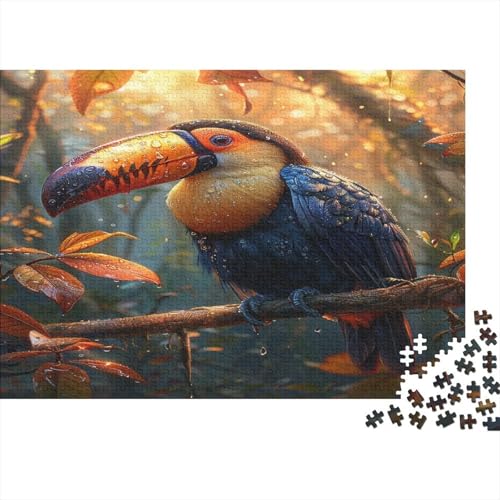 Beautiful Toucan 300 Teile Puzzle Für Erwachsene Geschicklichkeitsspiel Für Die Ganze Familie Für Erwachsene Und Kinder Ab 12 Jahren 300pcs (40x28cm) von GAOYUCHUN