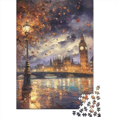 Big Ben in London Puzzle 1000 Teile Erwachsene Lernspiel Spielzeug Geschenk Holzpuzzles Herausforderung Für Erwachsene Und Kinder Ab 12 Jahren 1000pcs (75x50cm) von GAOYUCHUN